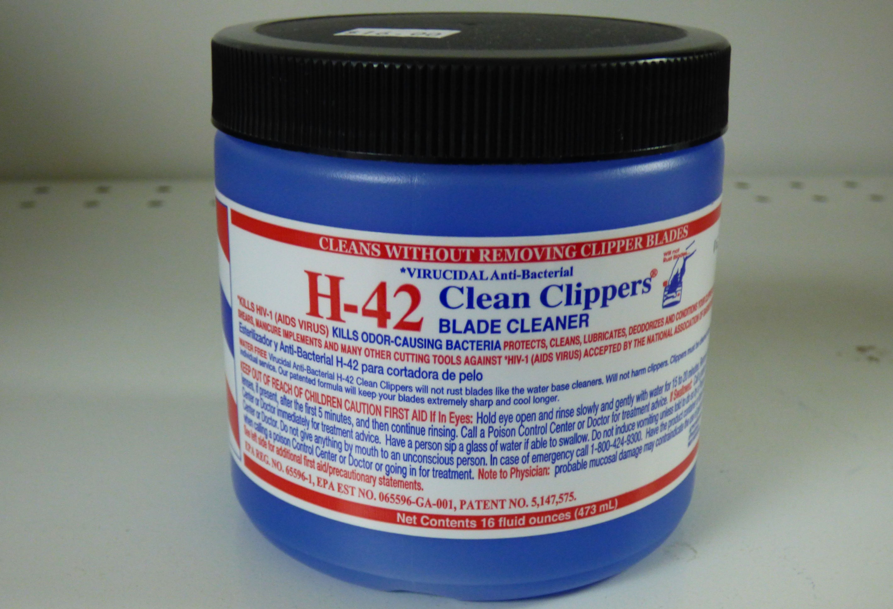 Virucidal H-42 Clean Clippers jar 16oz