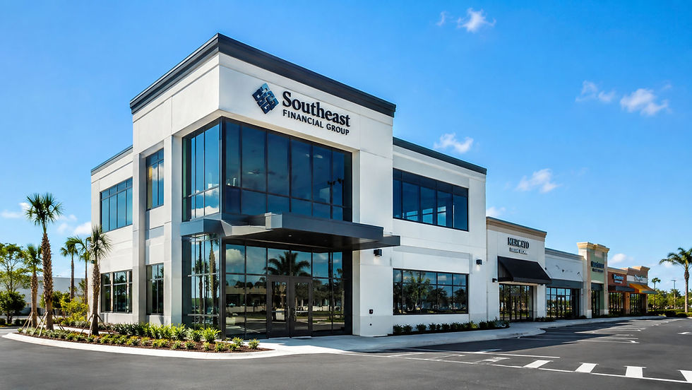 High Mark Commercial Inspections inspector evaluating a modern commercial property in Florida, Georgia & Alabama.
