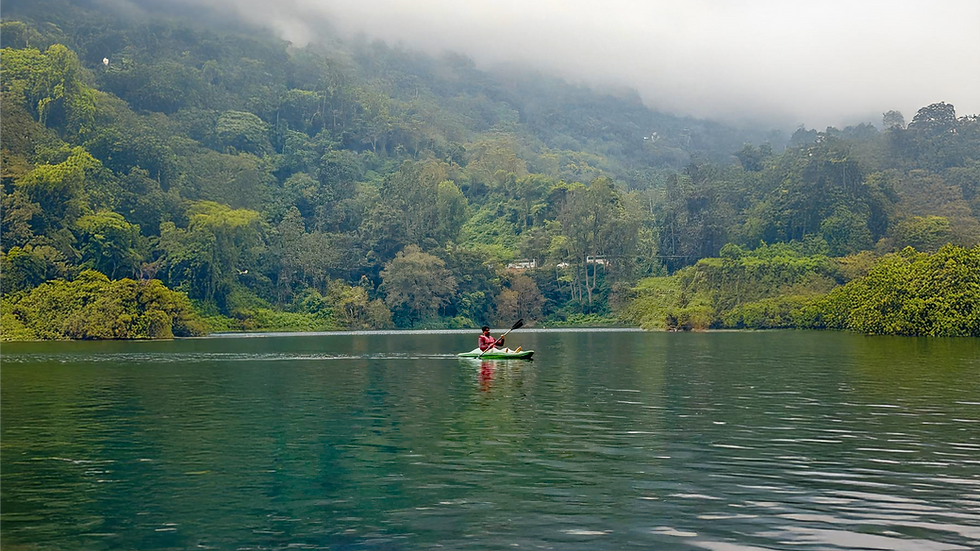the serene waters of Kundala Lake, Munnar