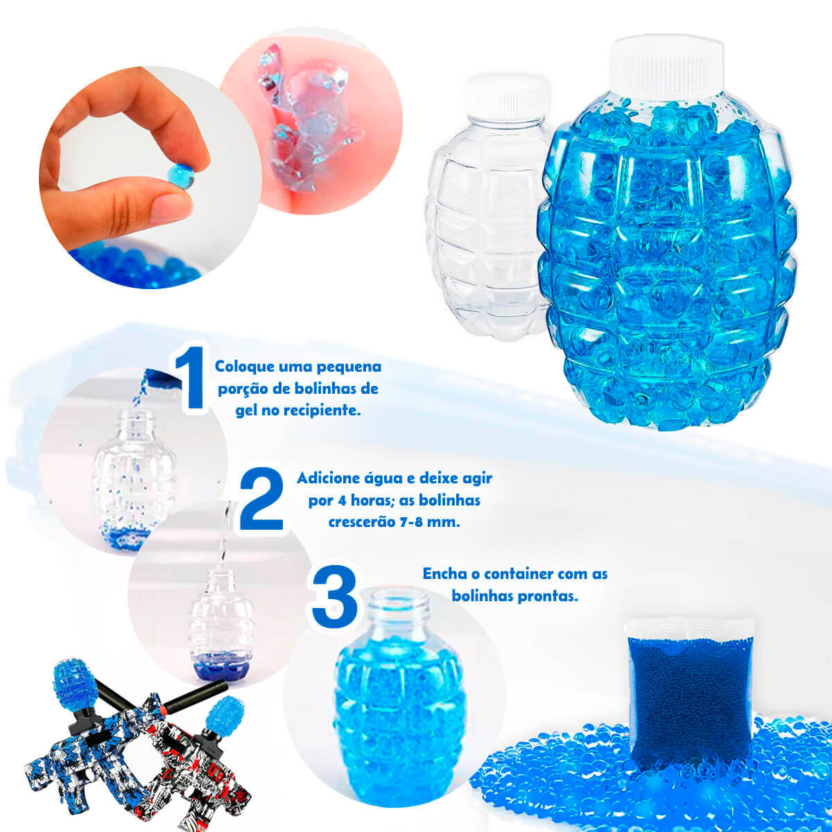 Arminha de Bolinhas de Gel