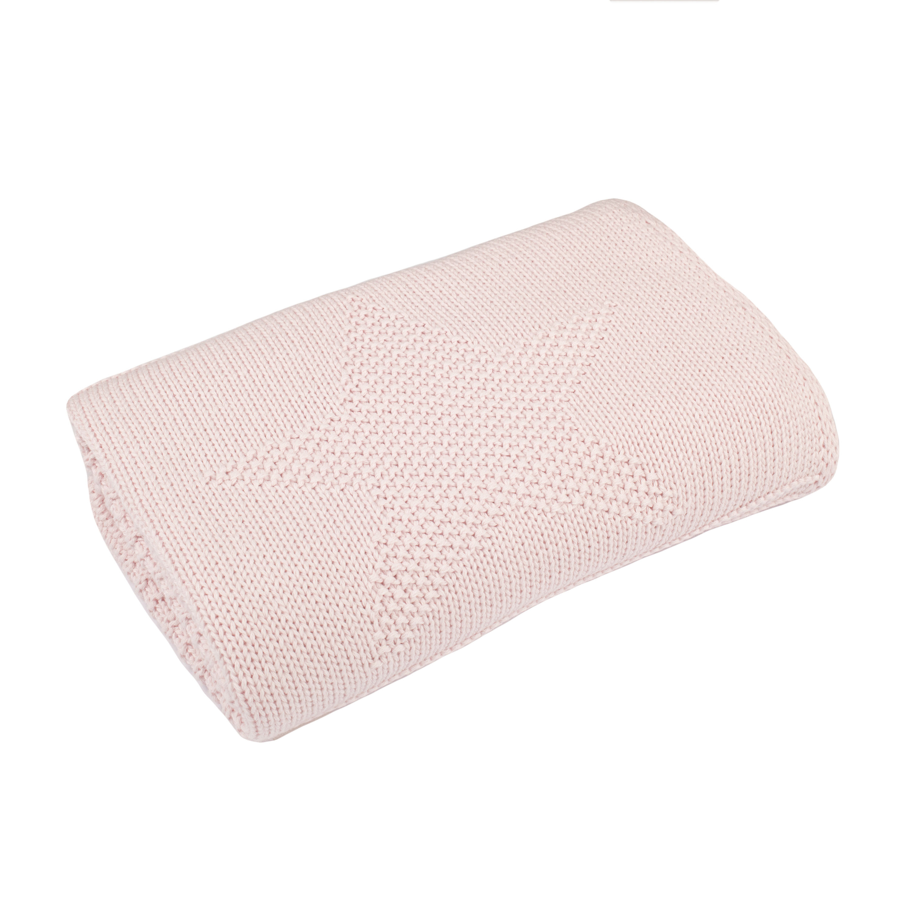 Petal Pink Big Star Baby Blanket