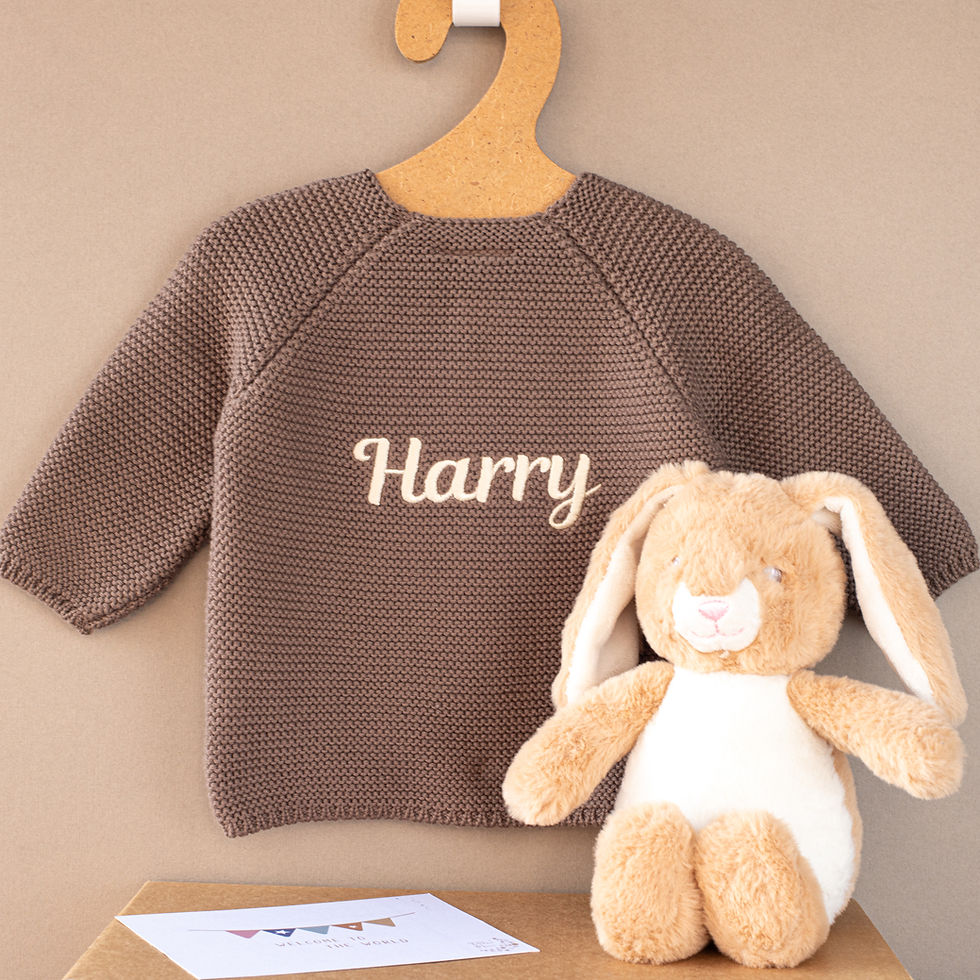 Thumbnail: Personalised Back Embroidered Cardigan