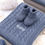 Thumbnail: Storm Blue Personalised Baby Blanket with Booties Gift Set