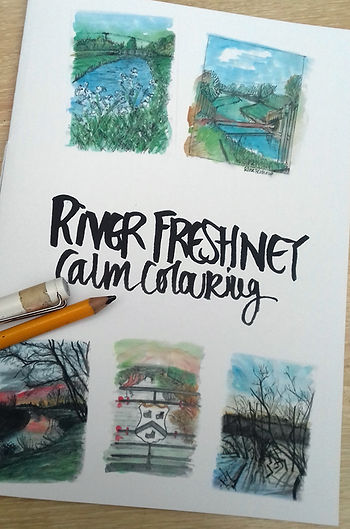 Calm colouring based around the River Freshney.