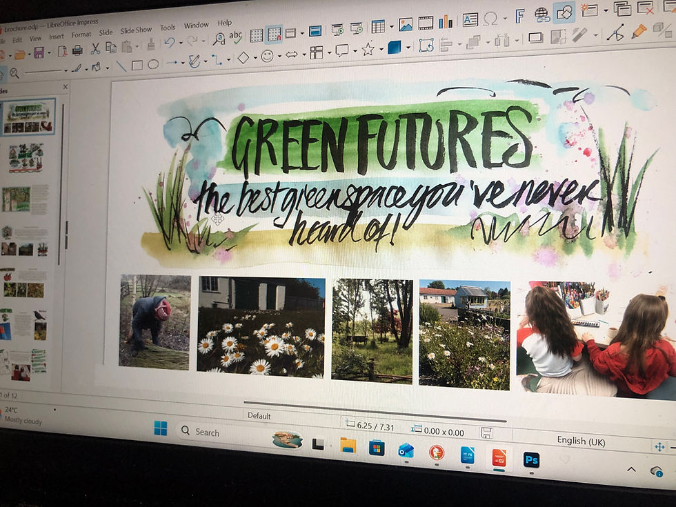 Work for a new brochure to promote Green Futures in Grimsby
