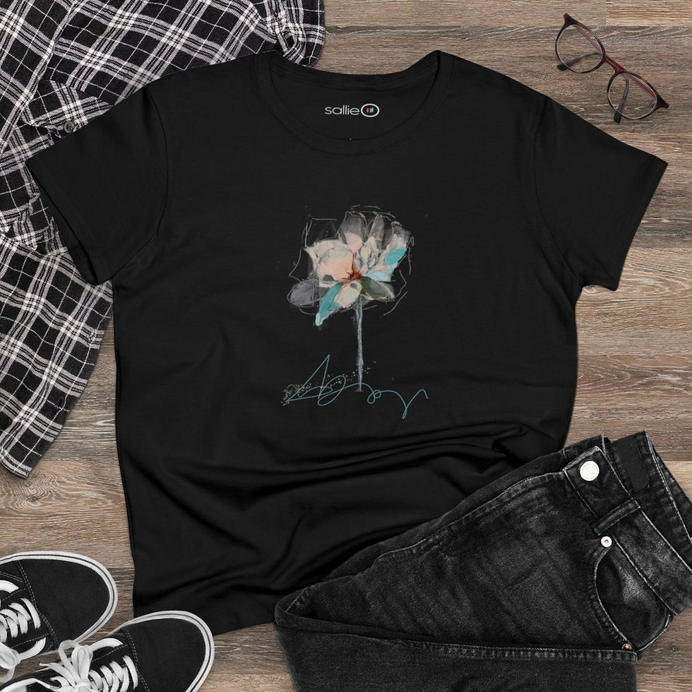 Thumbnail: Painted Flower 2 Crew Cotton Tee