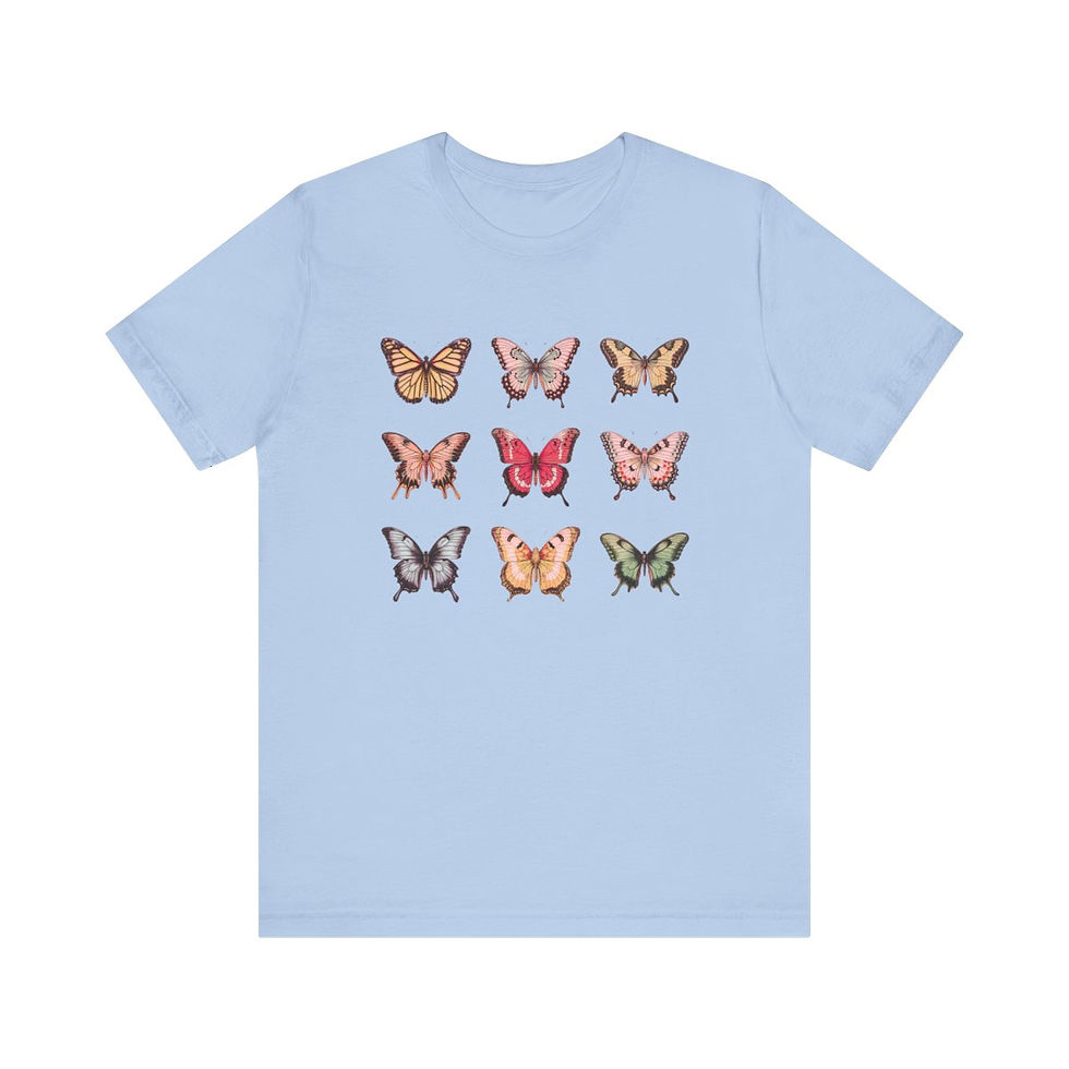 Thumbnail: 9 Butterflies Crew Neck Tee WS