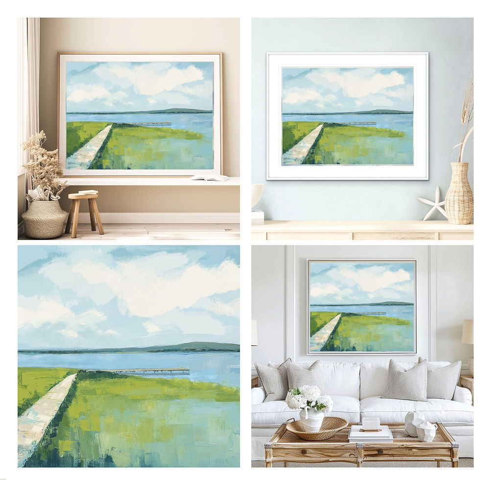 Thumbnail: Roads of The Eastern Shore No. 5 Coastal Art Print