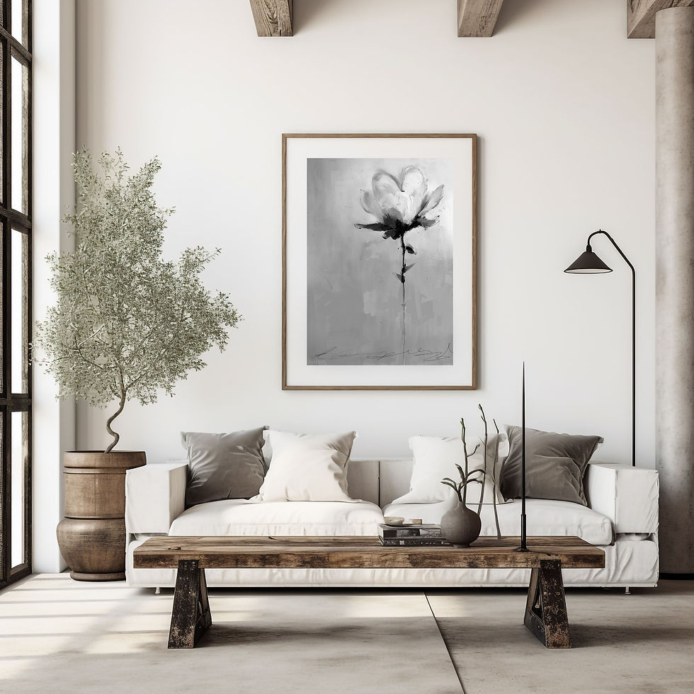 Thumbnail: Reflection Floral Art Print