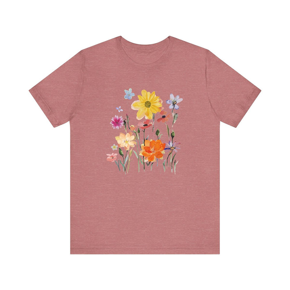 Thumbnail: Wildflowers Bright Crew Neck Tee WS