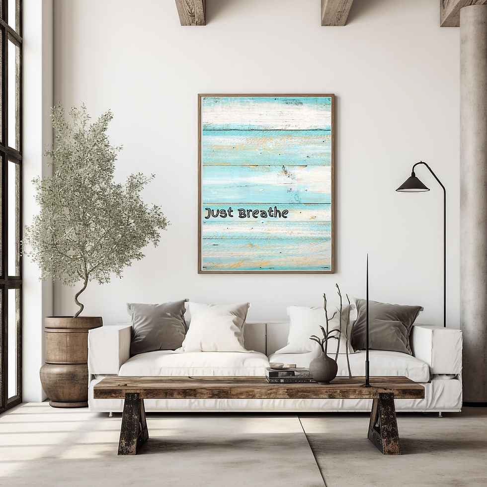 Thumbnail: Just Breathe Coastal Art Print