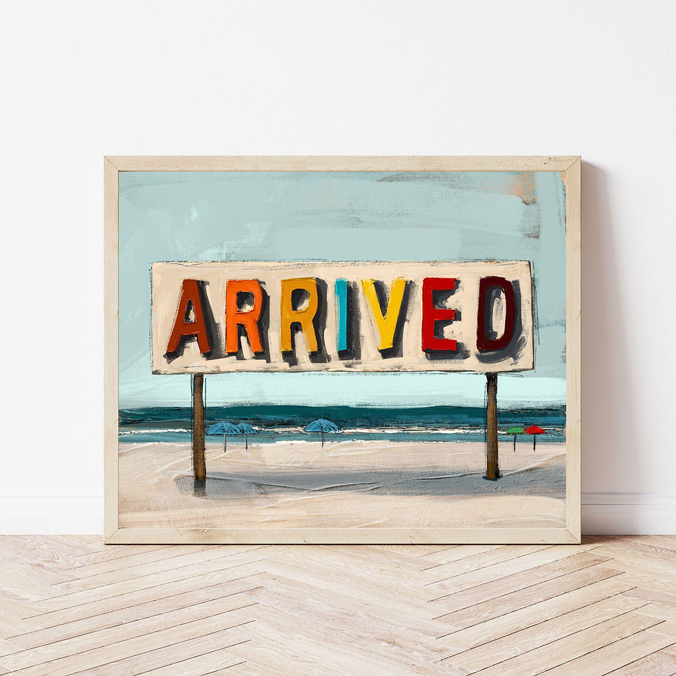 Thumbnail: Arrived Coastal Art Print