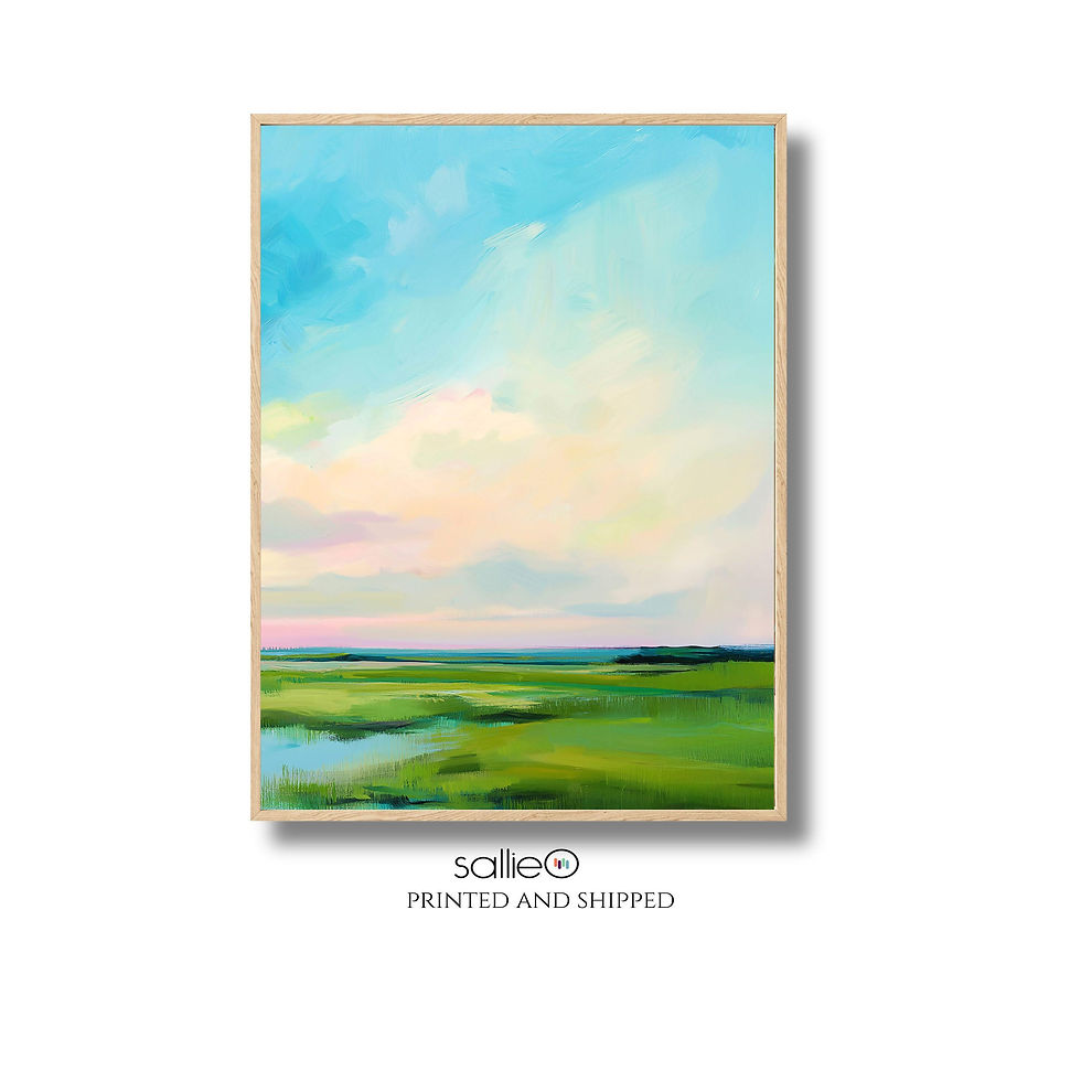 Thumbnail: Low Country Marsh Coastal Art Print Set of Two