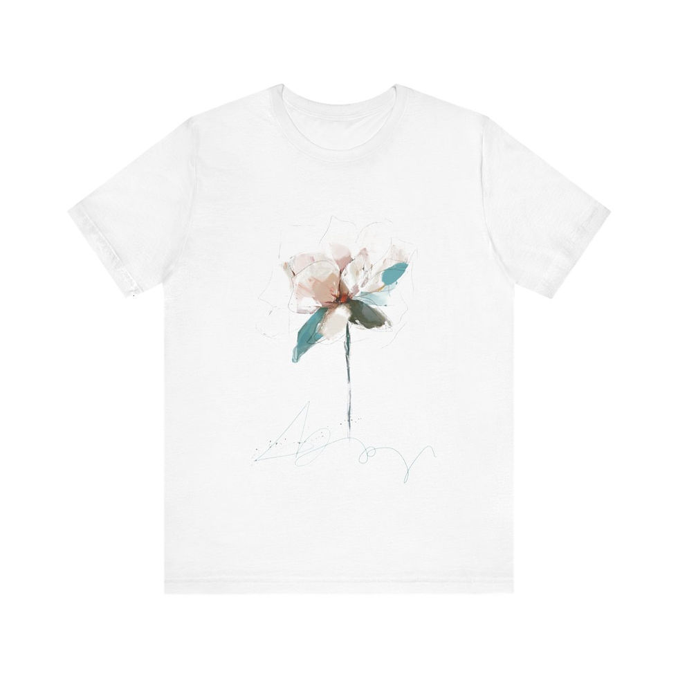 Thumbnail: Single Flower 2 Crew Neck Tshirt