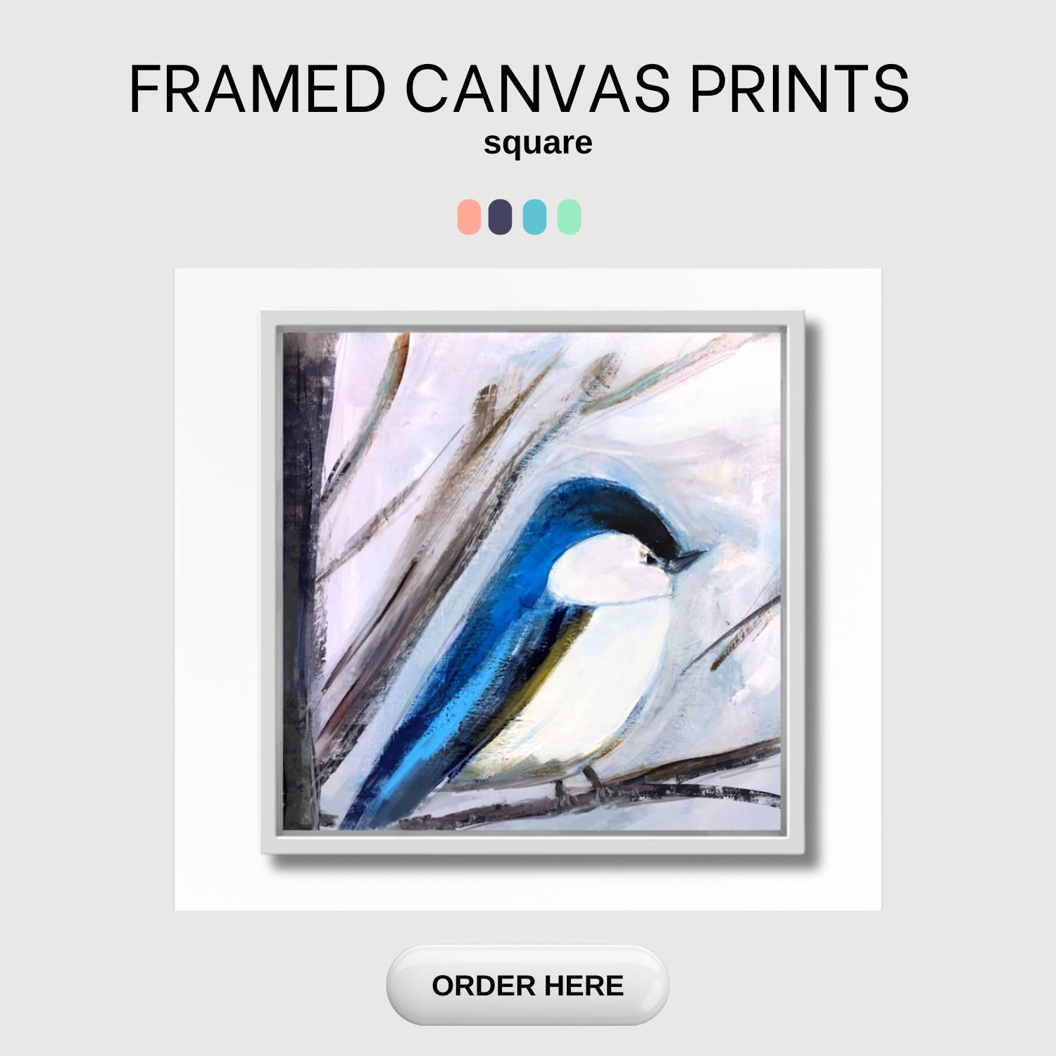 Framed Canvas Print - Square