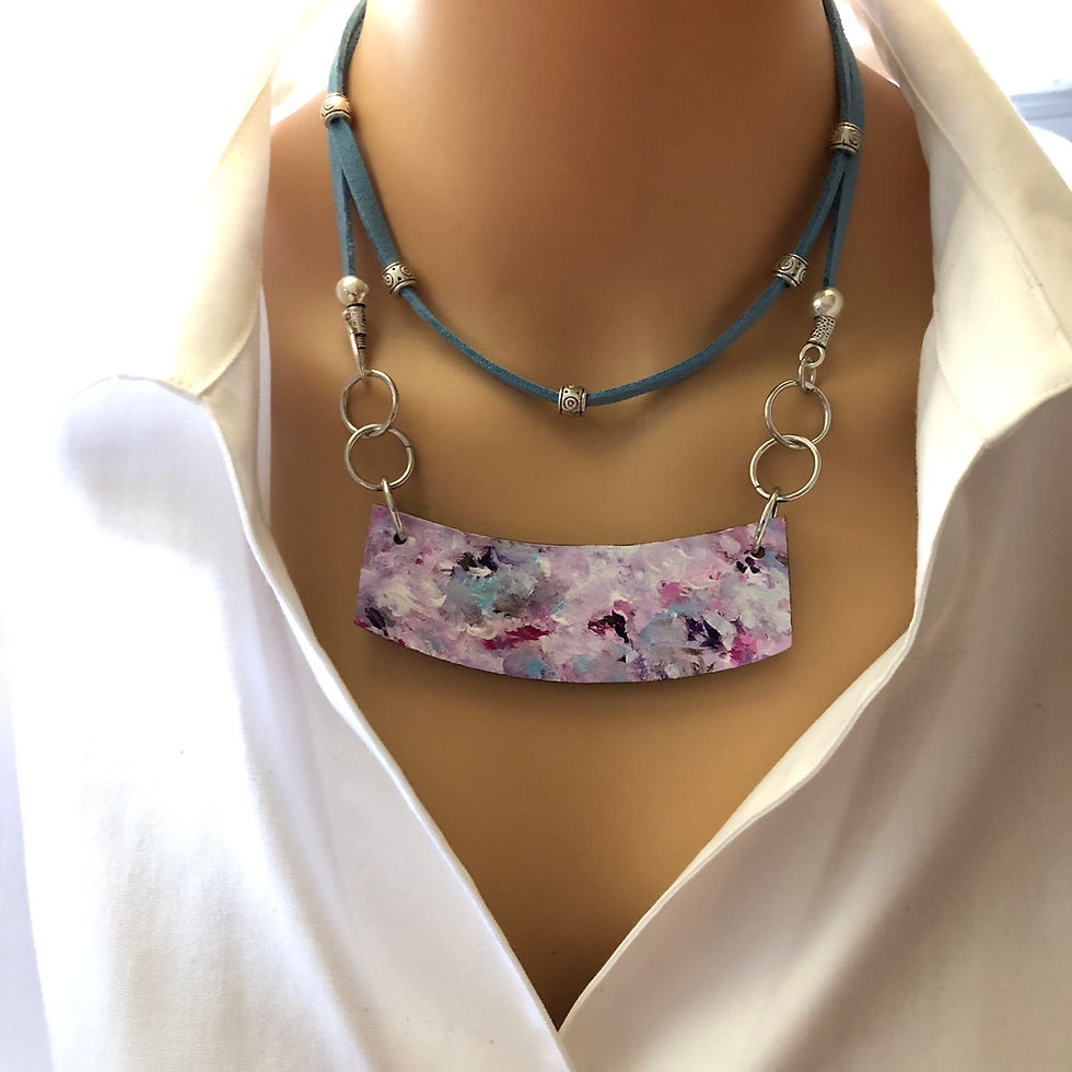 Bar Necklace Lavender