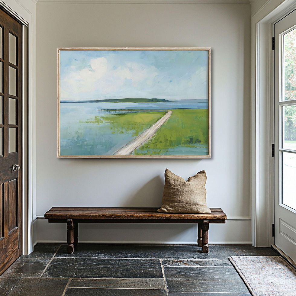 Thumbnail: Roads of the Eastern Shore 4 Coastal Art Print