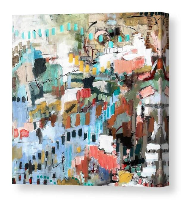 Thumbnail: Skipping Stones Abstract Art Print