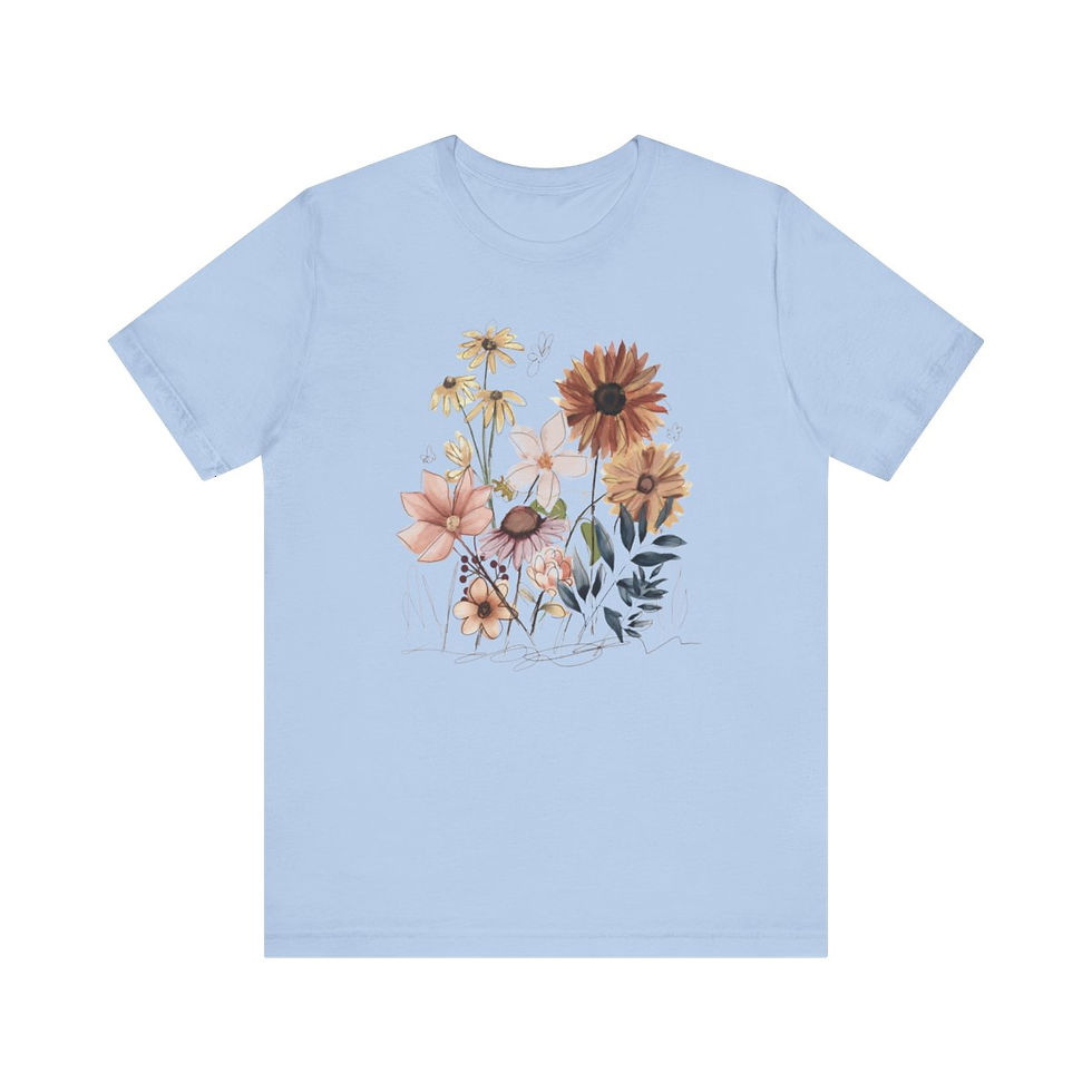 Thumbnail: Vintage Floral Crew Neck Tshirt