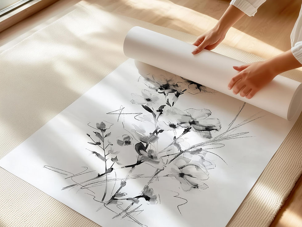 Thumbnail: Second Chances Floral Art Print Set of Two