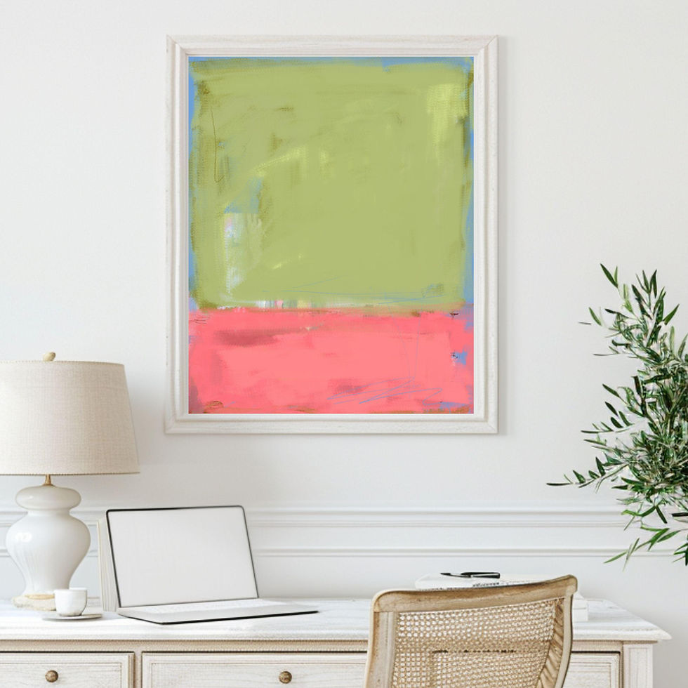 Thumbnail: Green Over Red Art Print