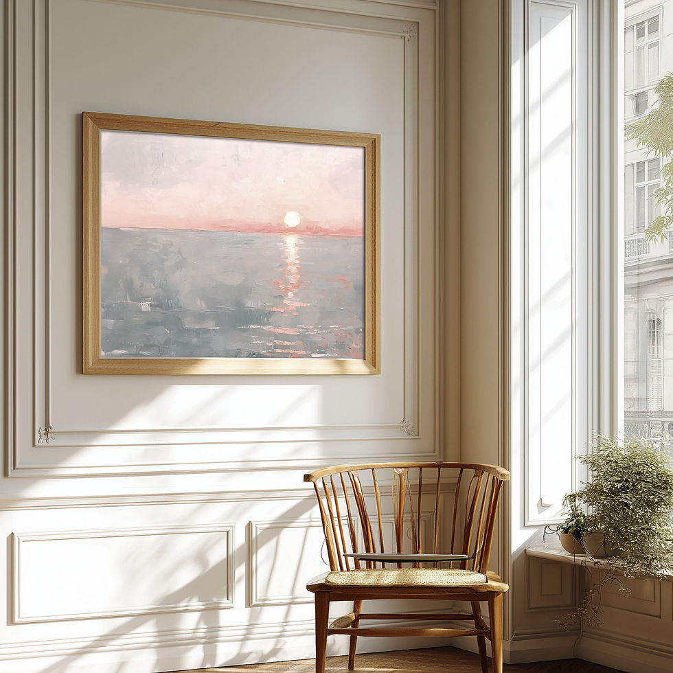 Thumbnail: Light Behind Sunsets Coastal Art Print