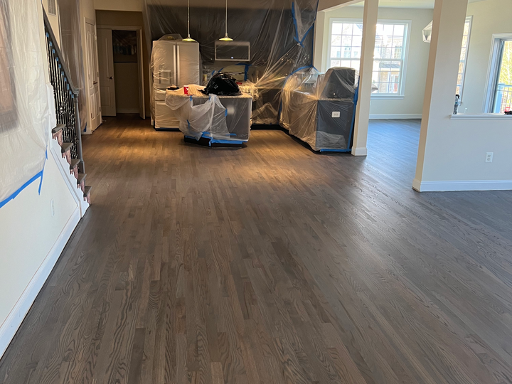 Kitchen refinished floors