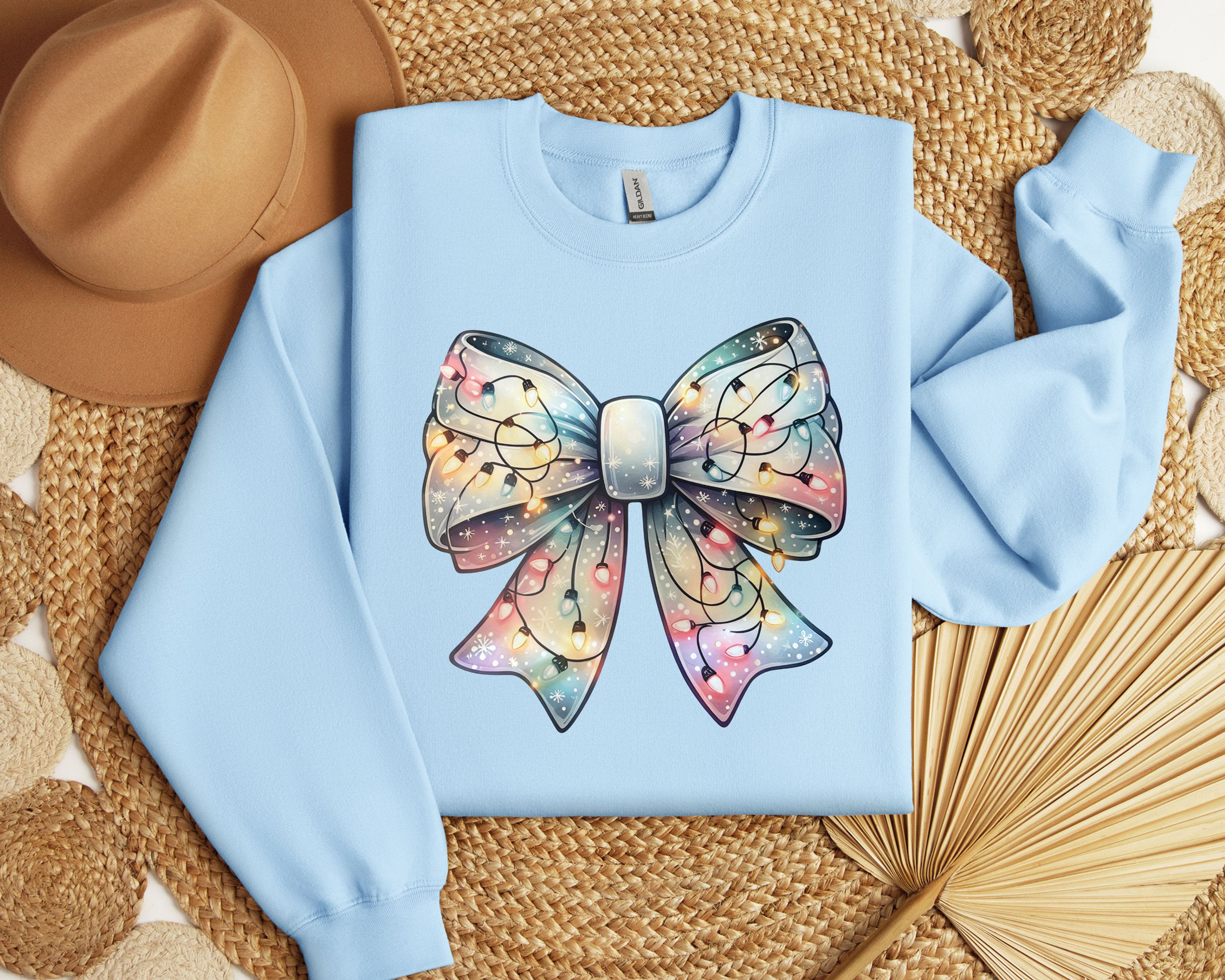 Festive Bow with Twinkle Lights