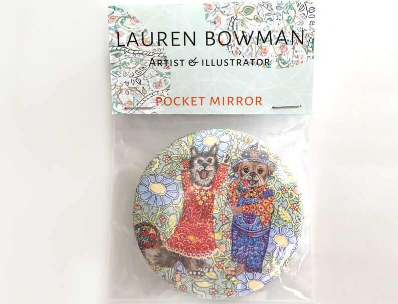Thumbnail: Cat and Dog Pocket Mirrors (packaged)