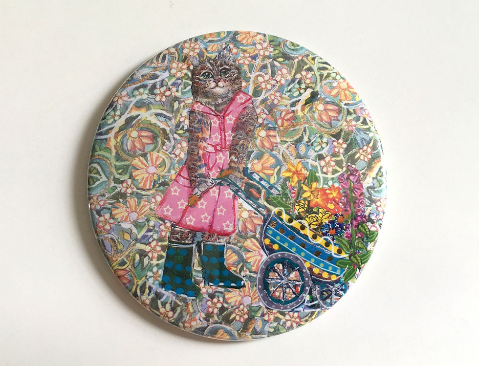 Thumbnail: Cat and Dog Pocket Mirrors (packaged)
