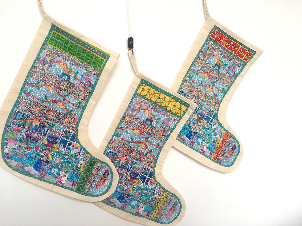 Thumbnail: Hand made Christmas cat dog pet Stockings