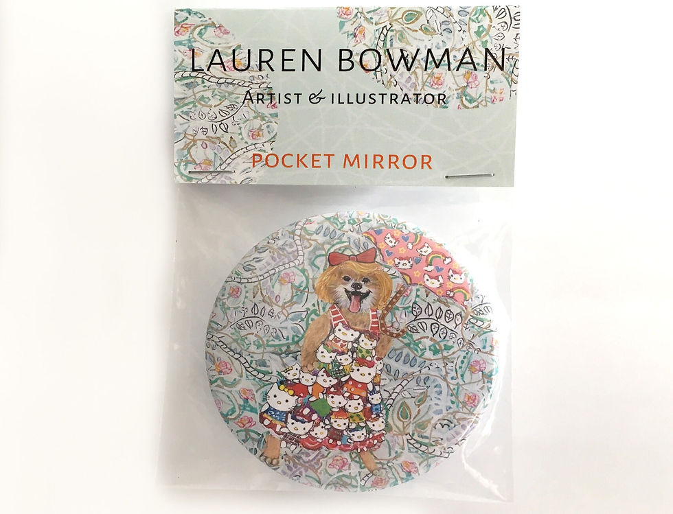 Thumbnail: Cat and Dog Pocket Mirrors (packaged)