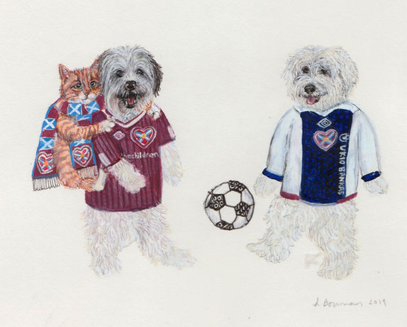 hearts dogs cat heart of midlothian fc