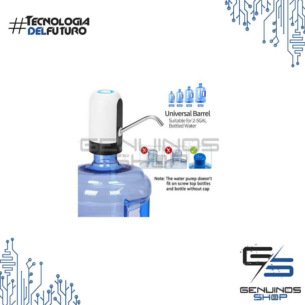 Miniatura: Dispensador De Agua Eléctrico Recargable Usb Bomba Universal