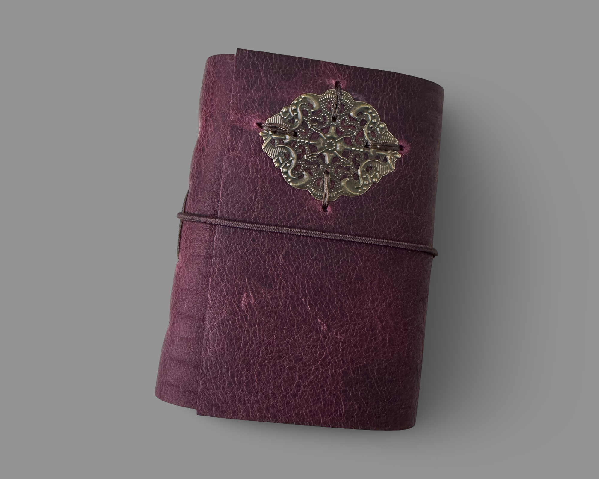 Mini Filigree Journal in Dark Purple 