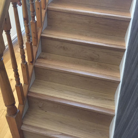 Oak clad stairs