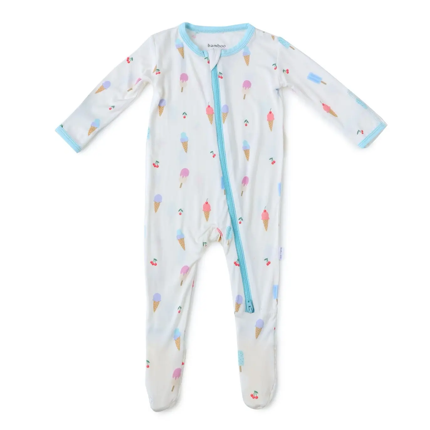 Ice Cream Zippered Footie