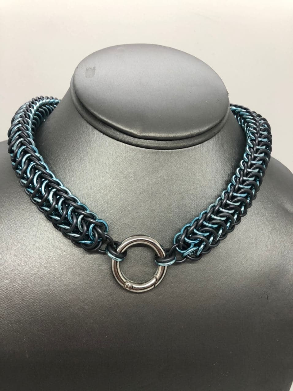 Thumbnail: Matte Titanium Gray Aluminum, and Sky Blue Aluminum Persian Dragonscale