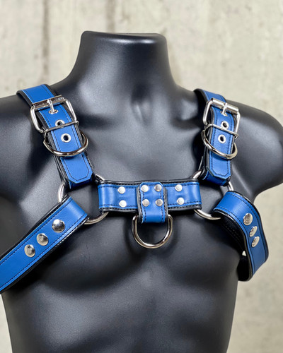 Back Alley Bulldog Harness - Colour | Scrap Yard Leather