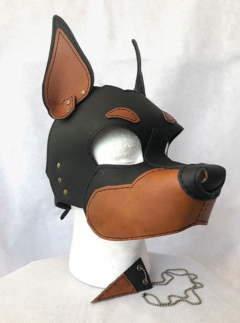 【CPGN STUDIO】Dobermann hood Doberman Hood | Scrap Yard Leather