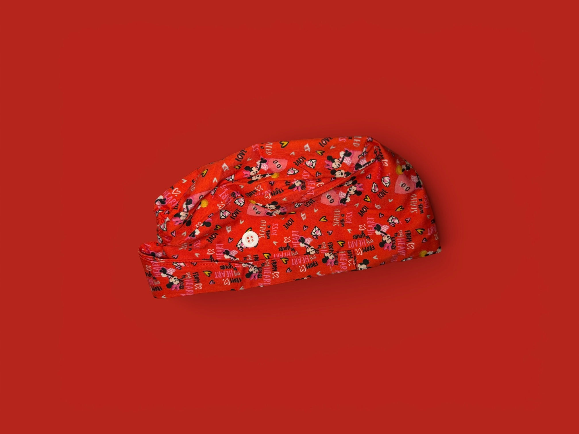 Red Bow Cutie Scrub Cap