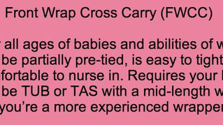 Day 1: Front Wrap Cross Carry
