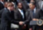 Say, who's that guy with Mark Murphy? This is from the Super Bowl celebration at the White House.