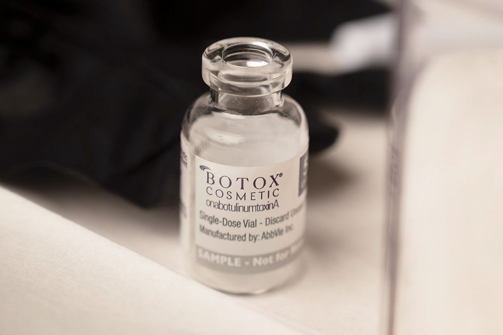 a close up image of an empty bottle of Botox Cosmetic