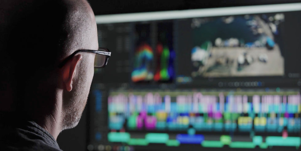 London freelance video editor with 20 years experience working on a professional edit in DaVinci Resolve