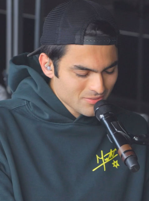 Matteo Bocelli performing at BST Hyde Park, live music photography