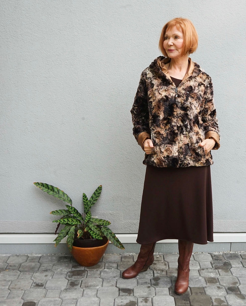 Thumbnail: Reversible Faux Fur Jacket 