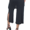 Thumbnail: Black Jersey Slit Pants