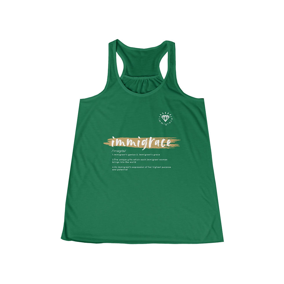 Thumbnail: Immigrace Racerback Tank - Black, Red, Kelly Green