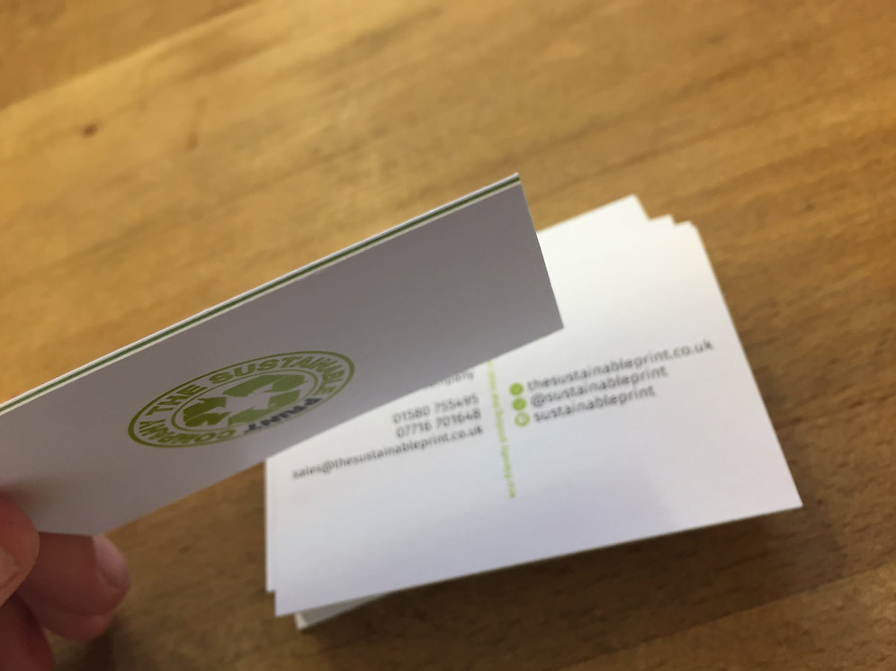 Thick Business Cards sustainableprint